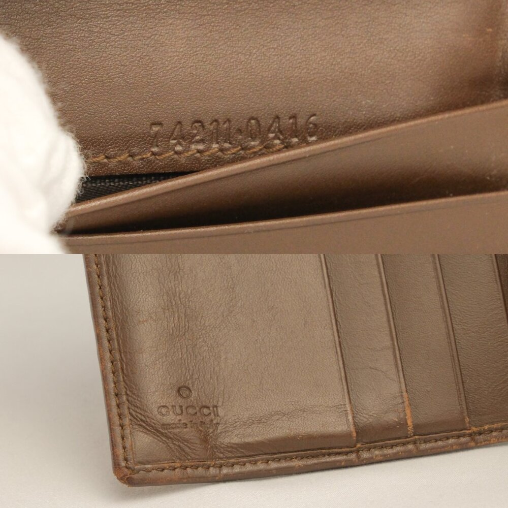 Gucci GG Canvas Monogram Bifold Wallet, Brown/Tan - Picture 9 of 12